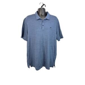 Travis Mathew Pima Cotton Blend Golf Polo Blue Size 2XL Mens